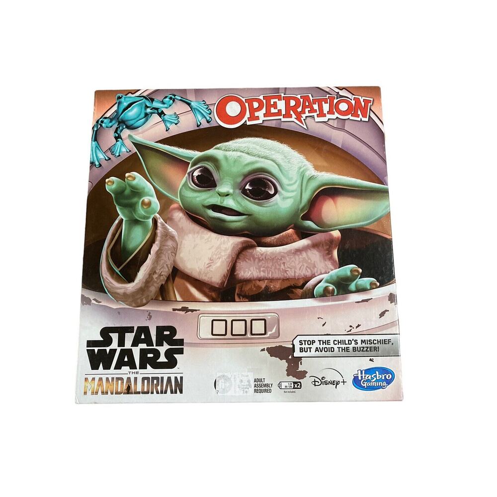 Star Wars The Mandalorian Edition Operation Board Game Baby Yoda Grogu UNPLAYED